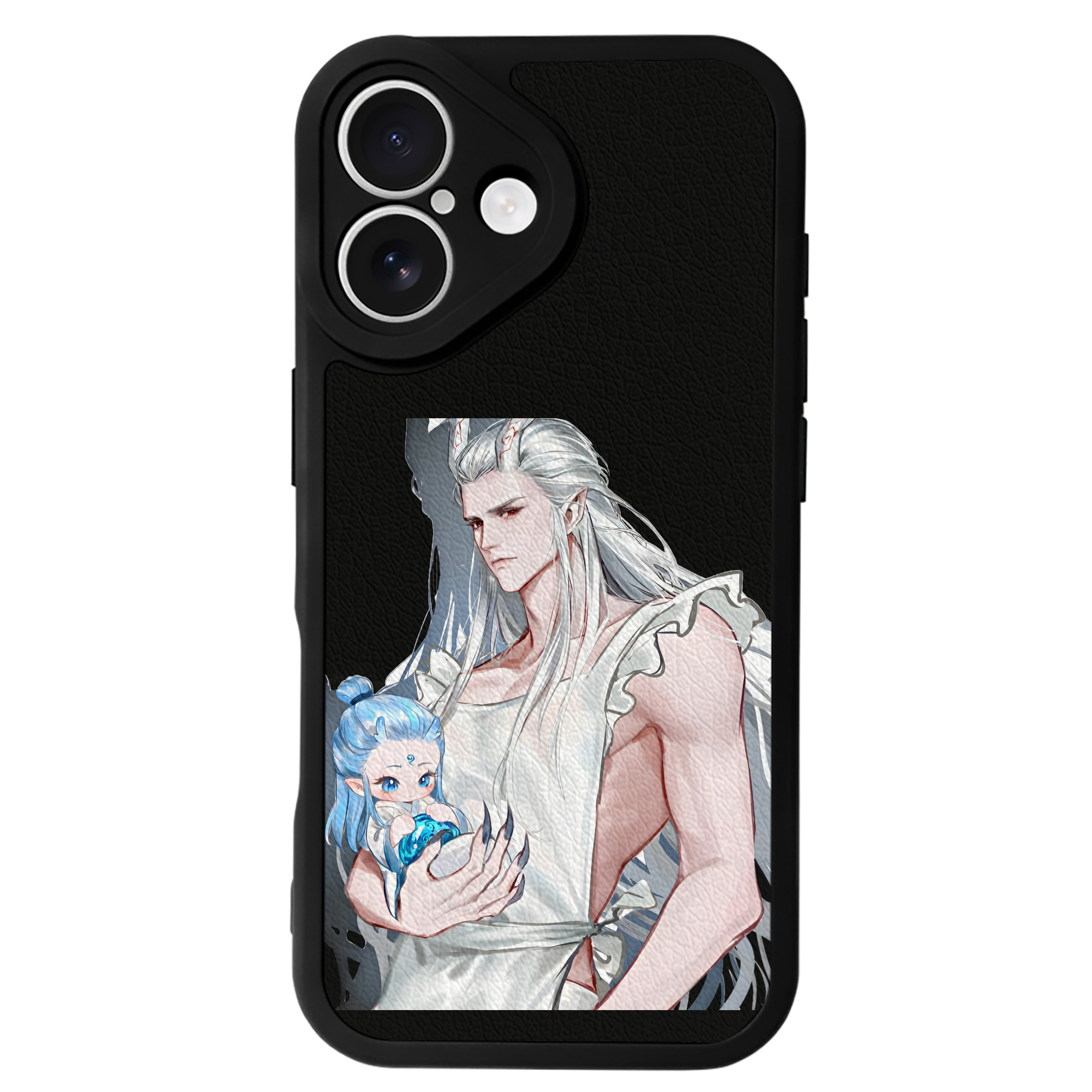 （画像用） Ne Zha 2 ナタ 魔童の大暴れ 【iPhone 16シリーズ対応】シリコンスマホケース（レザー調） 材質：シリコン
